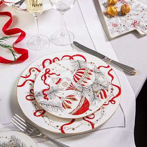 Тарелка Valerie Concept "Новогодние игрушки"